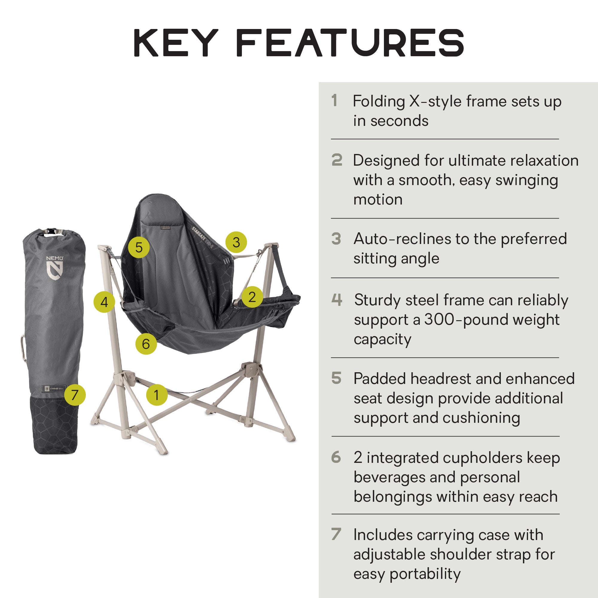 Stargaze™ EVO-X Folding Reclining Camp Chair - Image 4